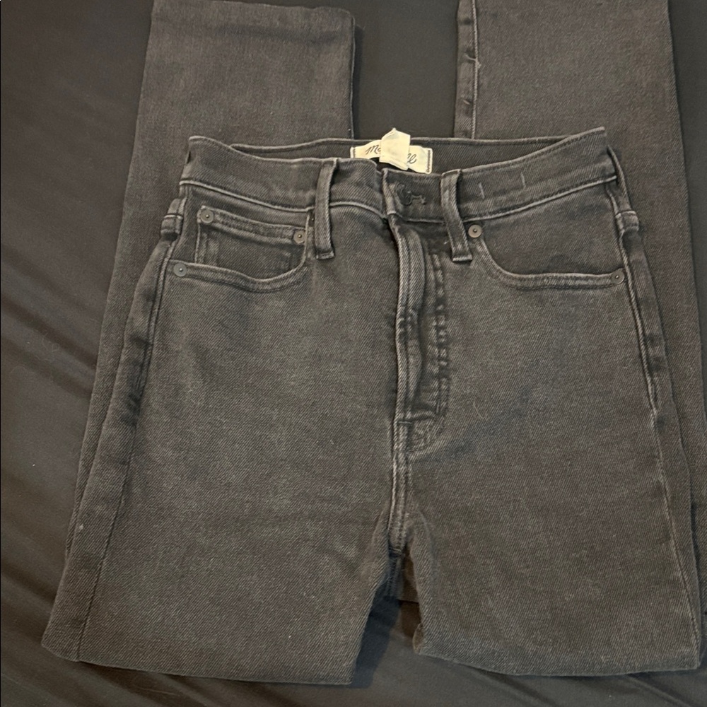 Madewell Charcoal Denim Pants